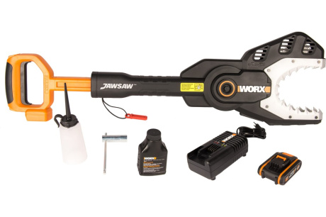 Купить Цепная аккумуляторная пила WORX JawSaw 20 В  2.0 А*ч WG329E.5 фото №2