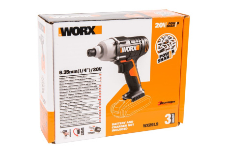 Купить Шуруповерт аккумуляторный WORX WX291.9 20V без акк и з/у фото №7