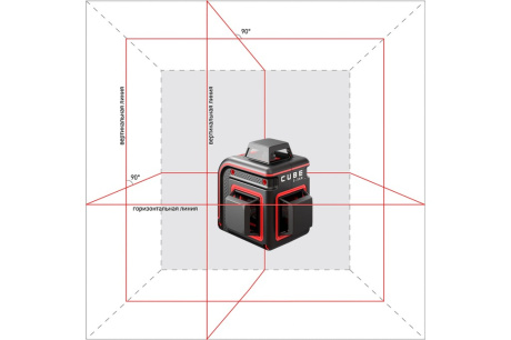 Купить Лазерный уровень ADA Cube 3-360 Home Edition А00565 фото №2