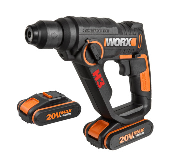 Купить Перфоратор WORX WX 390.1 аккумуляторный фото №2