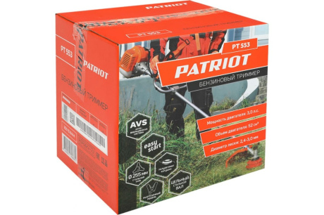 Купить Косилка бензо PATRIOT PT 553 2.2кВт/3 0л.с. нож+леска 250108444 250108444 фото №19