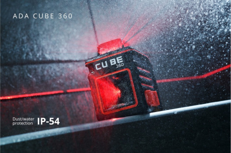 Купить Комплект ADA: лазерный уровень ADA Cube 360 Basic Edition + штатив SILVER PLUS 3.6 м A00663 фото №9