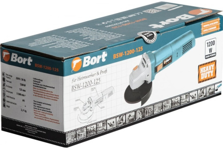 Купить Машина шлифовальная угловая BORT BWS-1200-125 фото №4