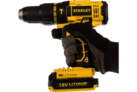 Купить Дрель аккумуляторная STANLEY SCH 201 D2K ударная кейс Li-ion 18V 2.0Ah фото №6