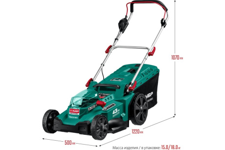 Купить Газонокосилка эл. ЗУБР бесчеточная 36В фото №15