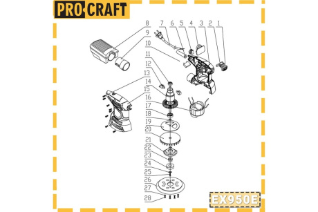 Купить ЭКЦЕНТРИК PROCRAFT EX950E фото №7